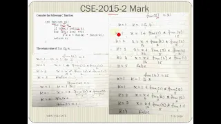 Programming in C Recursion Function GATE Questions Solution Tricks Part 5 NET In Tamil