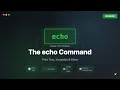 Linux Commands The echo Command - Print Text Variables More Beginner Tutorial