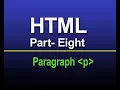 HTML for beginner part-eight Using paragraph tag