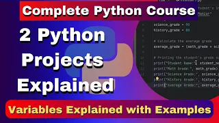 Python Projects Explained Practical Examples of print function Variables Python in