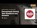 Pennsylvania DMV Written Test Questions and Answers 2026 Part 10