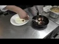 Araya prepares a coquille starter at Alegre in Valparaiso Chile