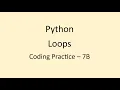 Coding Practice 7B Loops Python NxtWave CCBP