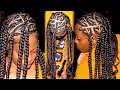 VIRAL Heart Part Braids Large Heart Shape Knotless Braids Side Part