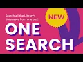 How to use OneSearch