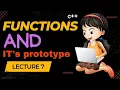 Lecture 7 Functions in C Function prototypes DSA for placement CODE HUSTLE