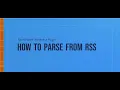 Wordpress News-Parser Plugin v2 0 0 HOW TO PARSE FROM RSS