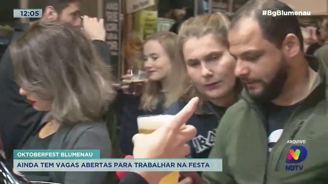 Ainda tem vagas abertas para trabalhar na Oktoberfest Blumenau