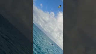 A kite tow up? Yep!! #family #kitesurfing #sailing #viral