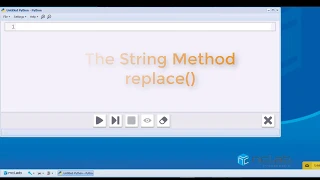 Python String Method replace