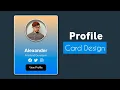 Softy Profile Card Design Using HTML CSS Only Hindi Tutorial