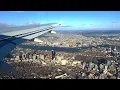 Gorgeous view of Boston Cambridge from JetBlue A320 departure at Boston Logan Airport