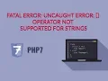 How to fix Fatal error Uncaught Error operator not supported for strings in wordress slider