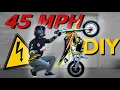 How I built a 45 MPH electric pit bike Razor MX650 72v Upgrade