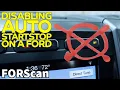 Disabling Auto Start Stop with FORScan