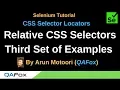 CSS Selector Locators - Part 7