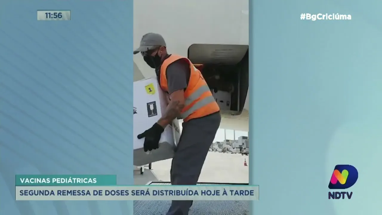 Segunda remessa das vacinas pediátricas começam a ser distribuídas para regiões do Estado