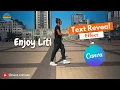 Text Reveal Effect in Canva Tutorial Reveal Text as You Walk