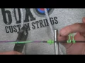 How to install a kisser button on a bow string
