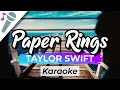Download Lagu Taylor Swift - Paper Rings - Karaoke Instrumental (Acoustic)