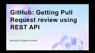 GitHub Getting Pull Request review using REST API