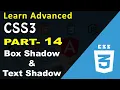 CSS Shadow Effects in Hindi - Box Shadow and Text Shadow Learn Advanced CSS3 Tutorial in Hindi