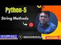 Learn Python Programming Class 5 String Methods Convolution Educare PK Das AC Sir