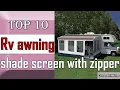 10 Best rv awning shade screen with zipper New Model 2022