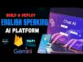 Build an AI English-Speaking Friend App Project Demo Overview Next js Tailwind Gemini