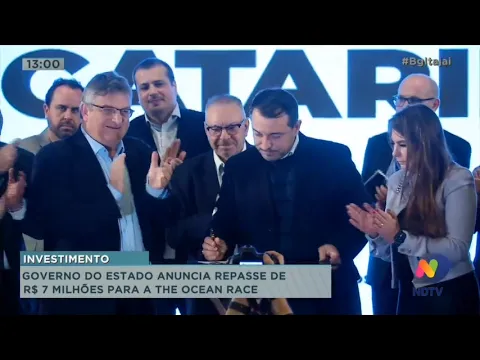 Santa Catarina anuncia repasse de R$ 7 milhões para a regata The Ocean Race