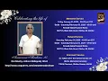 Memorial Service of Annamma Abraham - 95 Live From 14275 S Black Bob Road Olathe KS 66062