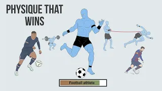 the physique of a football athlete