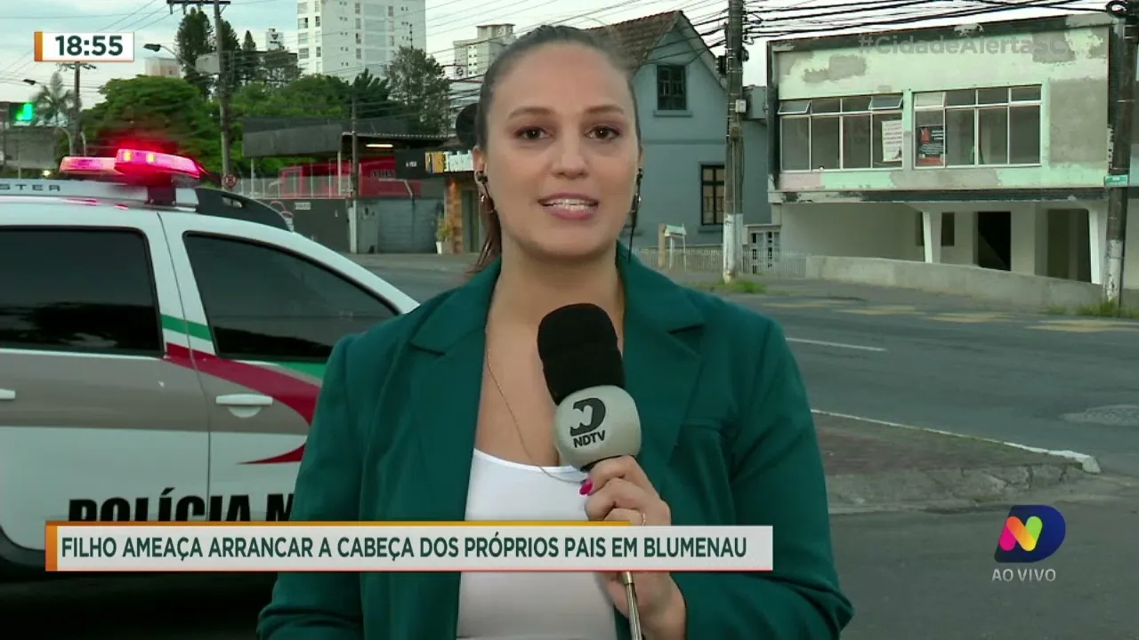 Filho ameaça decapitar os pais em Blumenau
