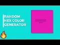 Random Hex Code Color Generator Using HTML CSS and JavaScript Frontend Projects