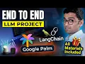 LLM Project End to End Gen AI Project Using LangChain Google Palm In Ed-Tech Industry