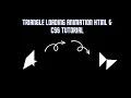 Create a Captivating Triangle Loading Animation HTML CSS Tutorial For beginner In