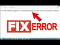 How to solve PHP installation appears to be missing MySQL extension