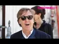 Paul McCartney Is Asked About John Lennon While Leaving Lunch With Nancy Shevell In Beverly Hills