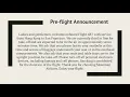 Download Lagu Pre-flight Announcement : Airline Announcements