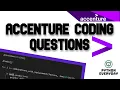 ACCENTURE CODING QUESTION Part - 2 HIRING 2021 Off Campus Jobs Placement