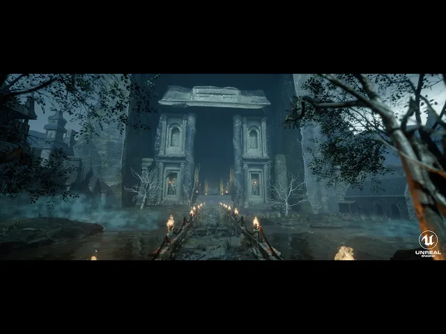 Dark Bridge inspired by Dark Souls Unreal Engine 5 Lumen