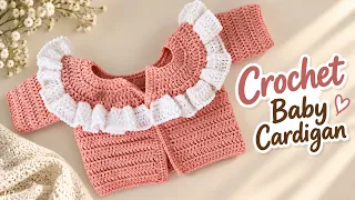 Crochet Baby Cardigan For All Sizes