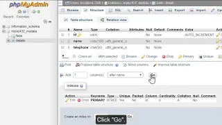 Inserting Fields Into Database Tables with phpMyAdmin