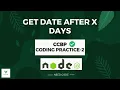 CCBP Node JS Coding Practice-2 Get Date After X Days by Need Coder
