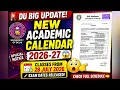 BIG UPDATE DU Academic Calendar 2026-27 Out 28 July Se Classes Start