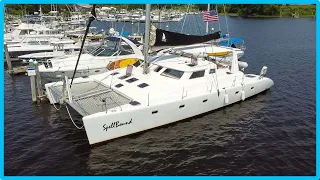 Can A Charter Cat Be a Good Cruising Cat? [Full Tour] Learning the Lines