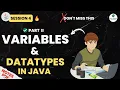 Session - 4 Variables Data Type in Java Part