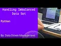 Data Preprocessing Handling Imbalanced Data Set in Python Machine Learning