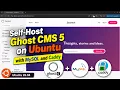 Install Ghost 5 CMS on Ubuntu 26 04 with MySQL and Caddy