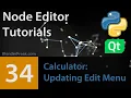 Node Editor Tutorial 34 Updating Edit Menu